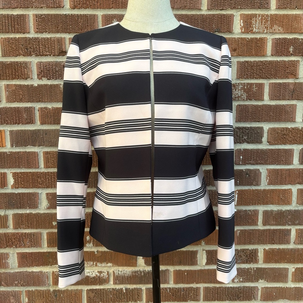 Tahari ASL Women’s Black Colored Long Sleeve Open Jacket Size 6P
